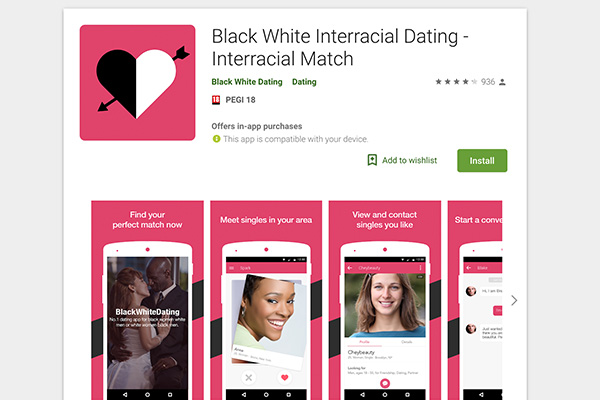 interracial black and white dating app