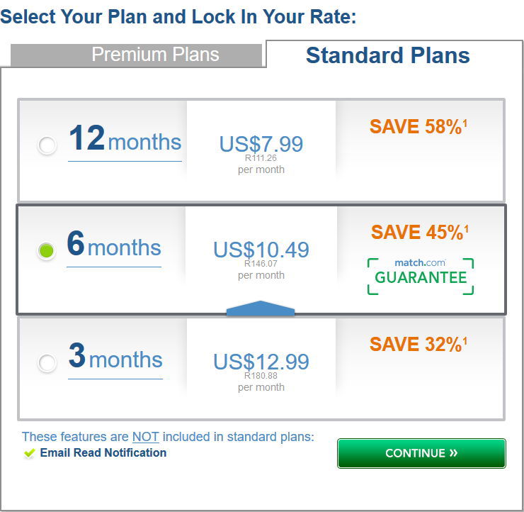 standard payment plan